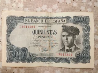 3 Banconote Pesetas Spagna anni '70