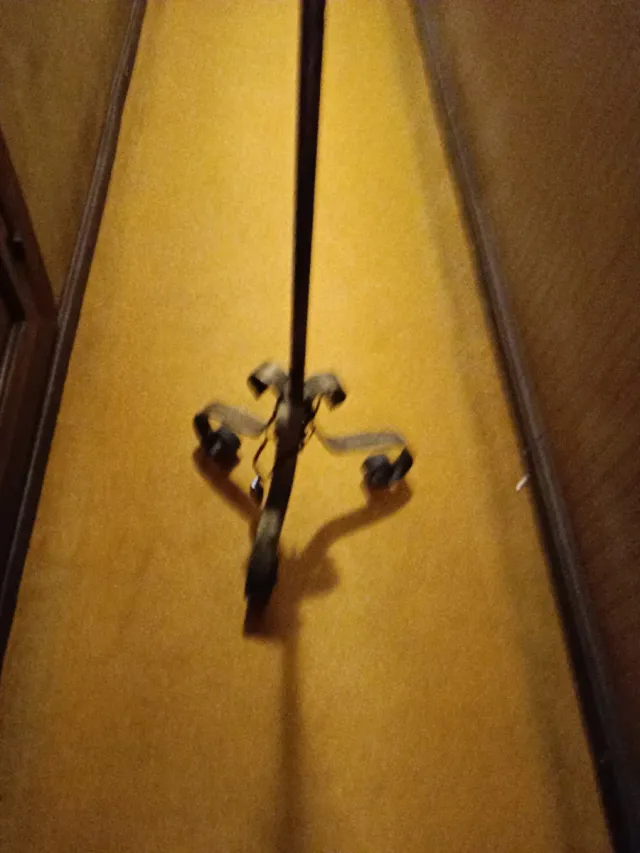 Lámpara antigua metal abronzado