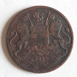Moneta Antica 1835 Compagnie Indie Britanniche