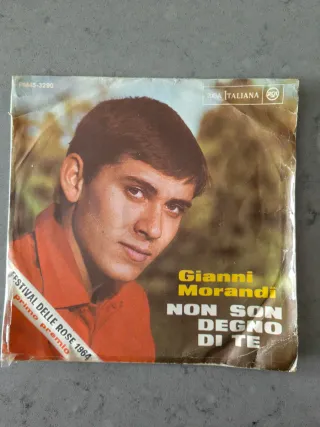 Vinile 45 giri Gianni Morandi Non son degno di te