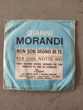 Vinile 45 giri Gianni Morandi Non son degno di te