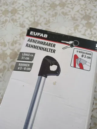 EUFAB Singolo Portabici per Barra a U 11238