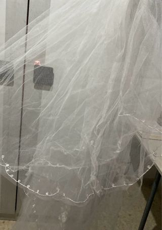 Velo de Novia Blanco Encaje