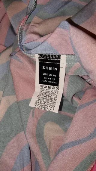 Vestido largo estampado multicolor