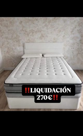 Colchón y base cama 270€