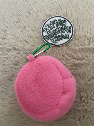 Parche y monedero rosa Happee Birthday Harry