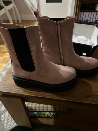 Botines Rosa Talla 39 Nuevos