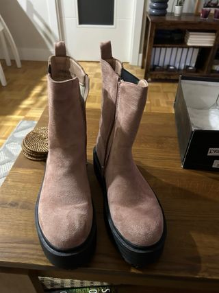 Botines Rosa Talla 39 Nuevos