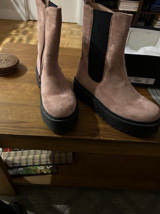 Botines Rosa Talla 39 Nuevos