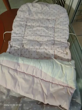 Saco Carrito Bebé Rosa Acolchado