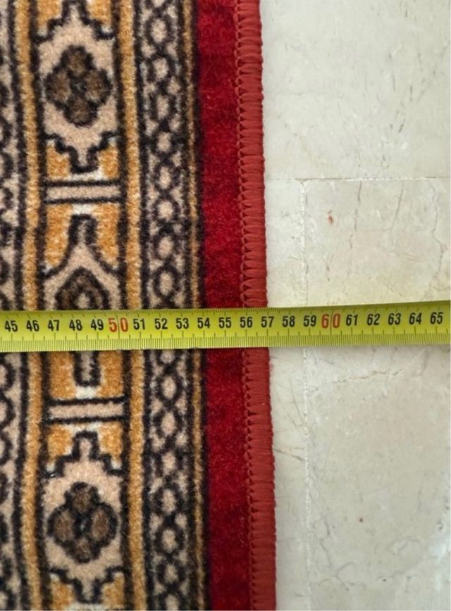 Alfombra NUEVA de pasillo roja con diseño Picasso