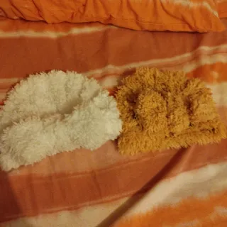 Set 2 cuffie neonato 6-12 mesi