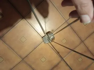 Asta doccia ad ombrello metallo