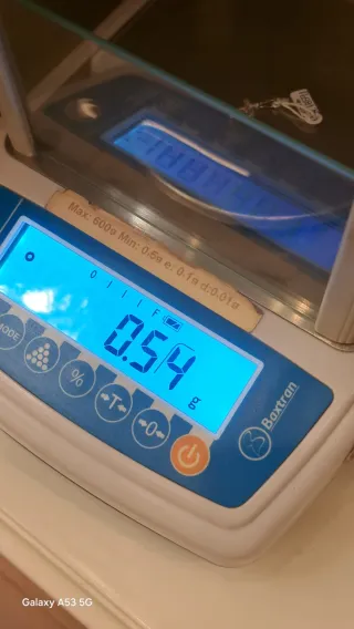 Colgante Cruz Oro Blanco 18k