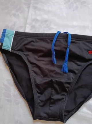 Bañador hombre negro y azul