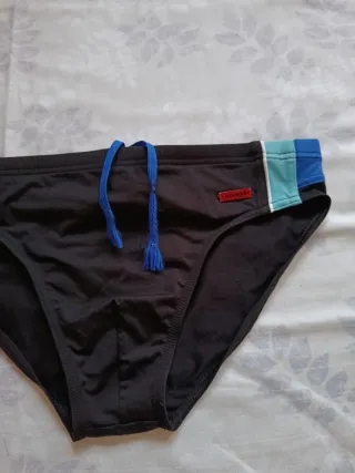 Bañador hombre negro y azul