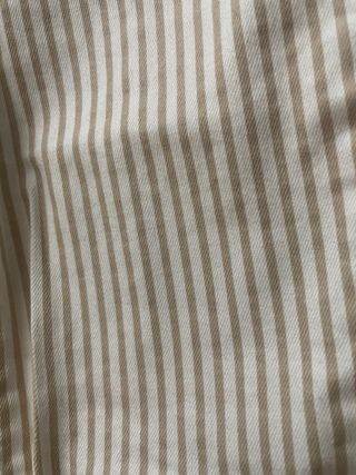 Pantalón pitillo rayas beige y marrón T.34