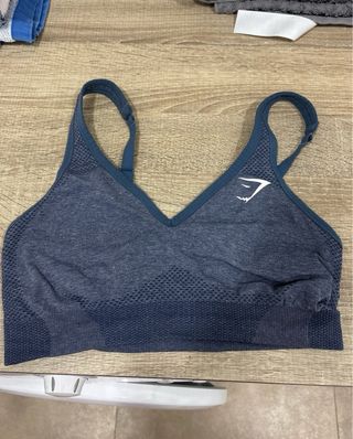 Top deportivo Gymshark azul/gris