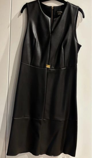 Vestito similpelle nero