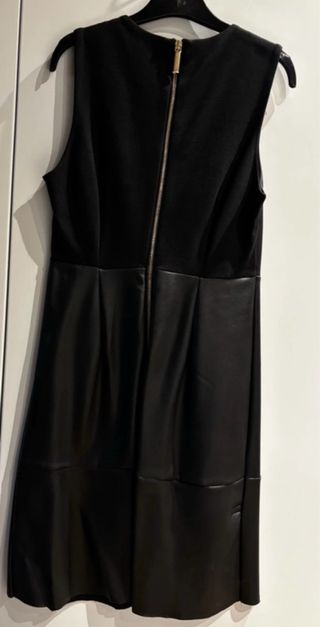 Vestito similpelle nero