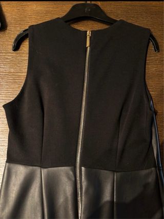 Vestito similpelle nero