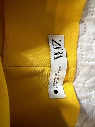 Pantalón Zara Amarillo Talla XS