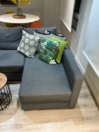 Sofá Cama IKEA FRIHETEN Gris Chaise Longue