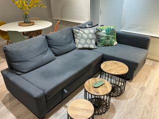 Sofá Cama IKEA FRIHETEN Gris Chaise Longue