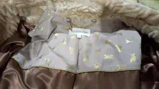 Cappotto lungo beige/marrone taglia 40