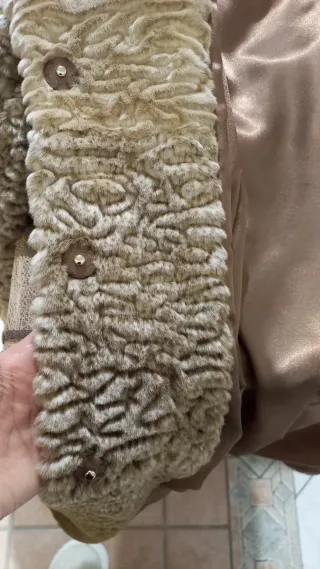 Cappotto lungo beige/marrone taglia 40