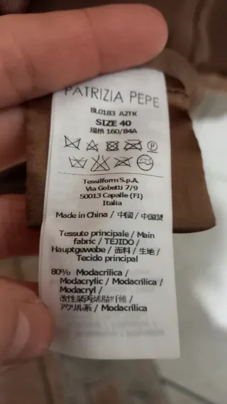 Cappotto lungo beige/marrone taglia 40