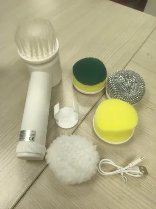 Spazzola elettrica pulizia con accessori