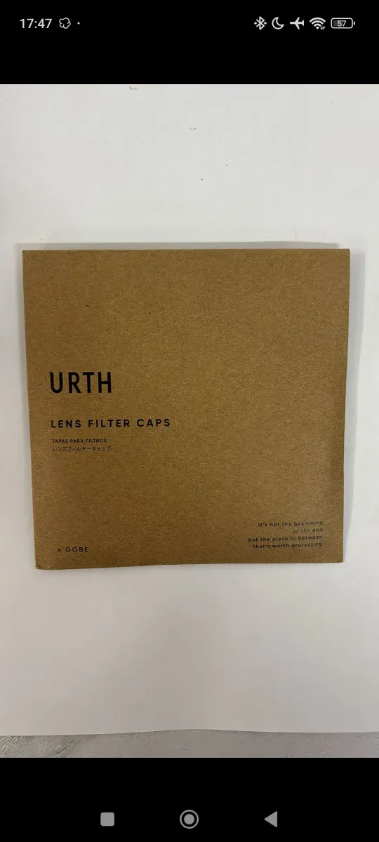 Lens Filter Caps URTH