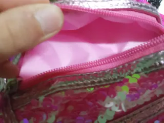 Zainetto Girabrilla paillettes rosa e argento