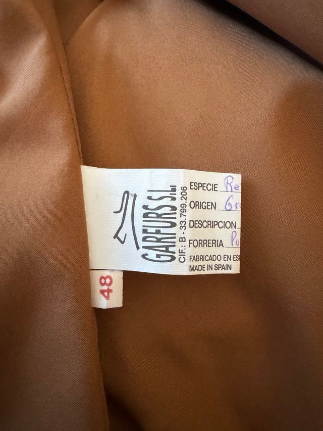 Abrigo de astracán auténtico