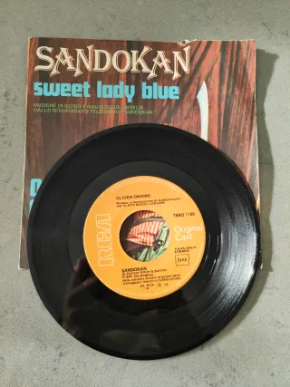 Sandokan Sweet Lady Blue 45 Giri Vinile