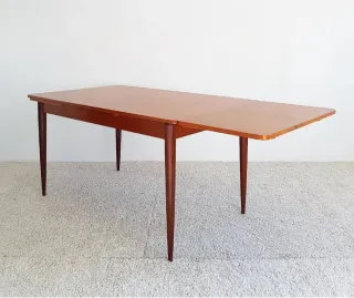 Mesa extensible Mid Century. Francia, 60s.