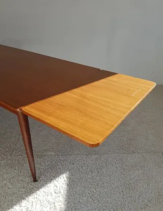 Mesa extensible Mid Century. Francia, 60s.