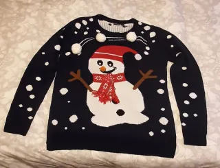Jersey Navideño Muñeco Nieve Hombre