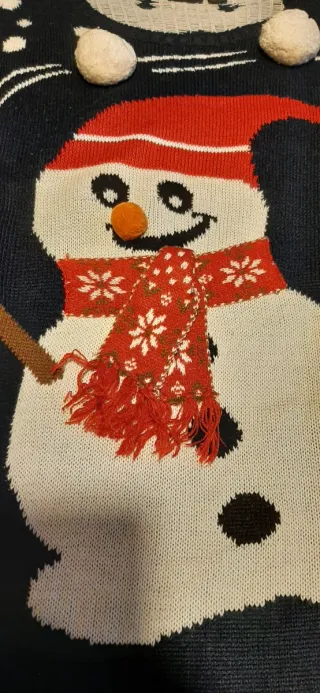 Jersey Navideño Muñeco Nieve Hombre