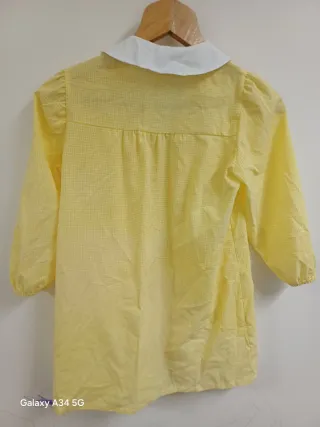 Grembiule bambina 6 anni giallo