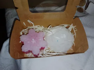 Candela decorativa fiore e rosa