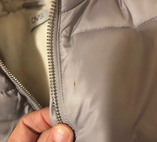 Piumino grigio con cappuccio ovs