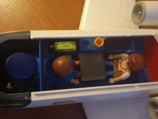 Avión Playmobil con diseño de delfines