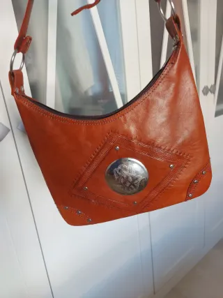 Bolso bandolera de piel