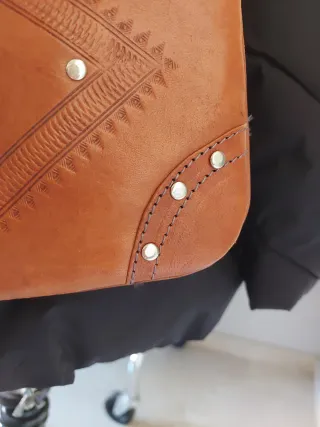 Bolso bandolera de piel