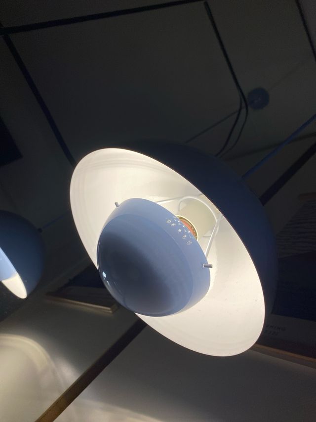 2 Lámparas Flowerpot Azules