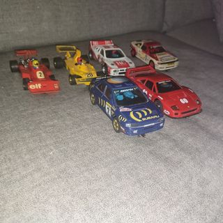 Lote 6 coche scalextric exin