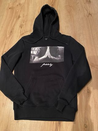 Sudadera Pray niño negra talla XS