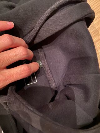 Sudadera Pray niño negra talla XS